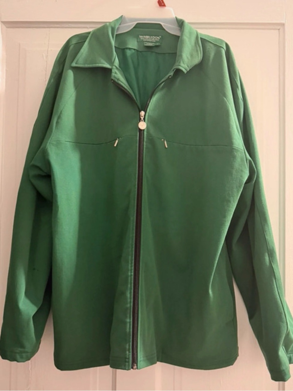Wimbledon Green Men's Full-Zip Windbreaker
